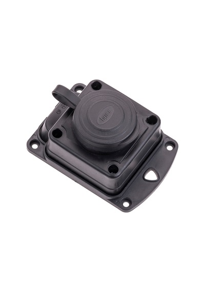 Monofaze Kauçuk Seri 1x16a. 2p+e 200/250v Kauçuk Eğik Tekli Duvar Priz