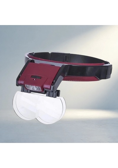 Led Lambalı Büyüteç Şapka Tipi Lens Takmalı Kullanım