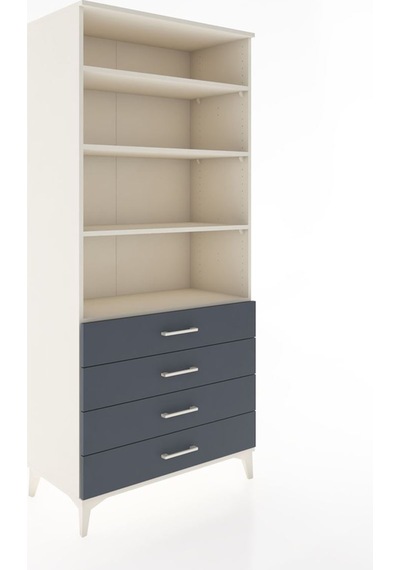 Hyperion Dolap 4 Raflı 4 Çekmeceli 88x44x195 Aytaşı-antrasit Aytaşı Hyperion Dolap 4 Raflı 4 Çekmeceli 88x44x195 Aytaşı-antrasit Aytaşı