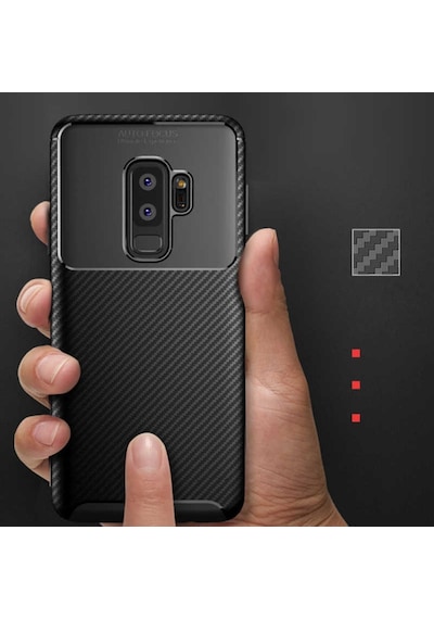 Samsung Galaxy Uyumlu S9 Plus Kilif Karbon Silikon Case 389460202