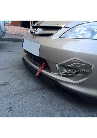 Honda Civic Vtec2 2001-2006 Uyumlu Üniversal Laguna Lip Esnek Ön Lip 2 Parça Tampon Altı Dil Karlık Ön Ek 00 Şüscaroto Aksesuar