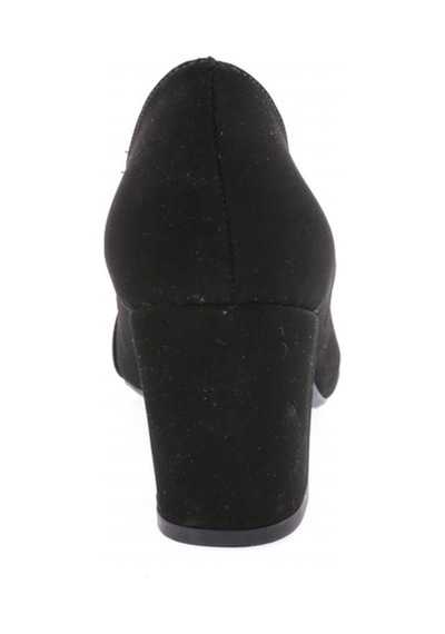 Dgn 617 Kadın Sivri Burun Silver Taşlı Topuklu Ayakkkabı 617-1217-R1700 Siyah Velvet