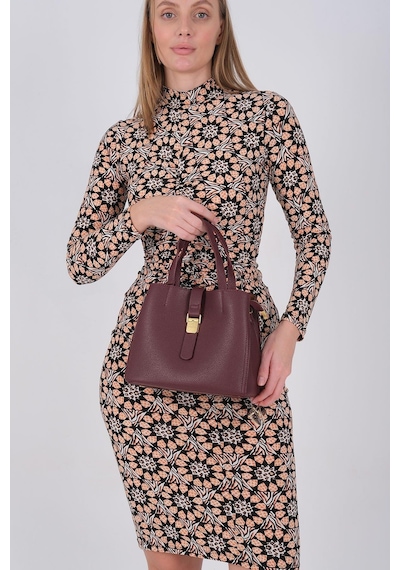 Silver Polo Sp1245 Kadın Omuz Çantası Mini Rolax Bordo-bordo