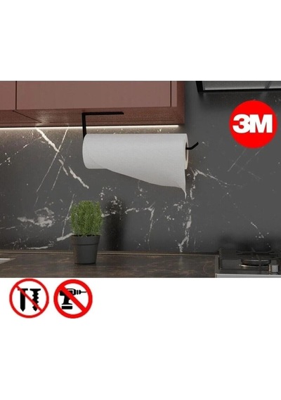 Metal Siyah Yapışkanlı Tuvalet Kağıtlık Ve Kağıt Havluluk Diğer