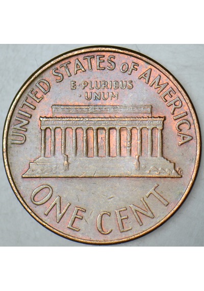 Amerika 1 Cent 1966 Lincoln Memorial 19 Mm.