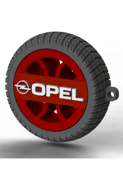 Opel Uyumlu Özel Tasarım Anahtarlık - Premium Hafif Ve Dayanıklı Kırmızı