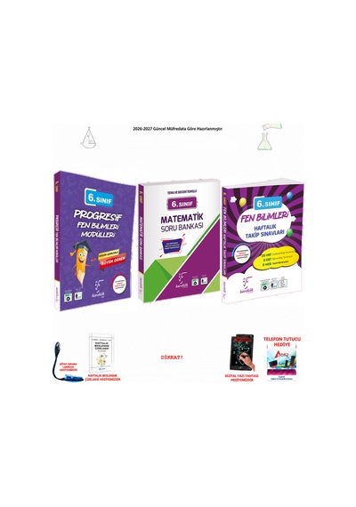 Karekök 6. Sınıf Matematik Fen Bilimleri Konu 3 Kitap Seti