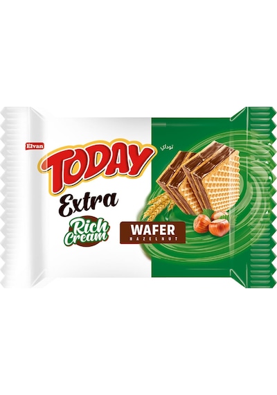 Today Extra Bol Kremalı Fındıklı Gofret 50Gr. 24 Adet (1 Kutu)