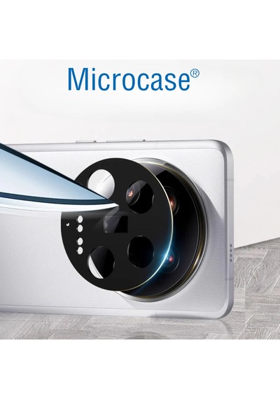 Microcase Xiaomi 14 Ultra Uyumlu Kamera Lens Koruma Halkası - Kapalı Tasarım -siyah Al3401