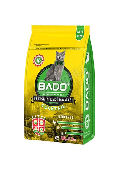 3 Adet Bado Yetişkin Kedi Maması Kokteyl 500 Gr
