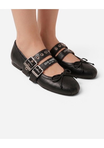 Steve Madden Ceara Black Leat Kadın Siyah Babet Ceara