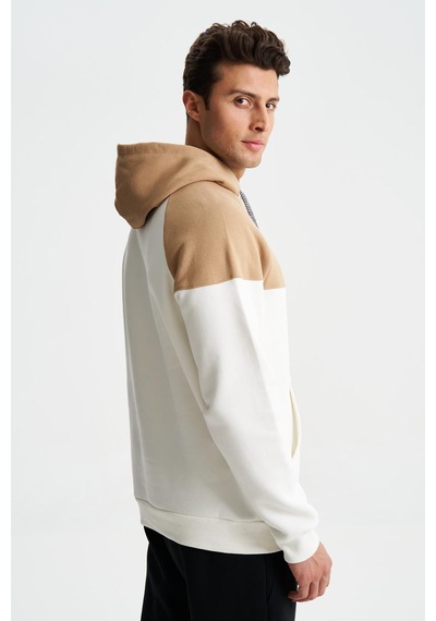 AR-MA Arma Erkek Pamuklu Regular Fit 3 İplik Şardonlu Kanguru Cepli Sweatshirt 001