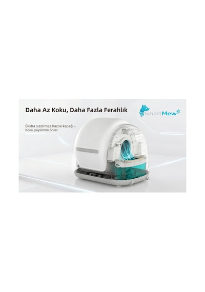 Smartmew Sce002 Akıllı Otomatik Kedi Tuvaleti Ve Kedi Su Sebili Seti - Wifi Kontrollü, Otomatik Temizleme, Sessiz Çalışma