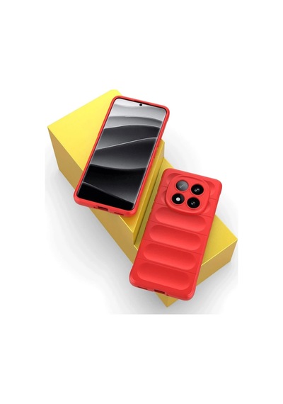 Xiaomi Redmi Note 14 Pro 4g Kılıf Optimum Silikon - Kırmızı Kirmizi