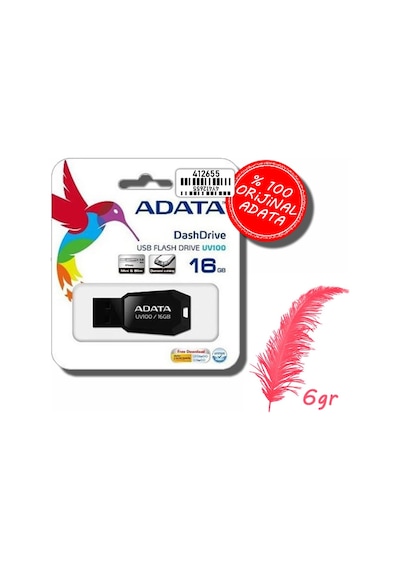 Adata 16 Gb Uv100 Usb 2.0 Flash Bellek 5 Adet