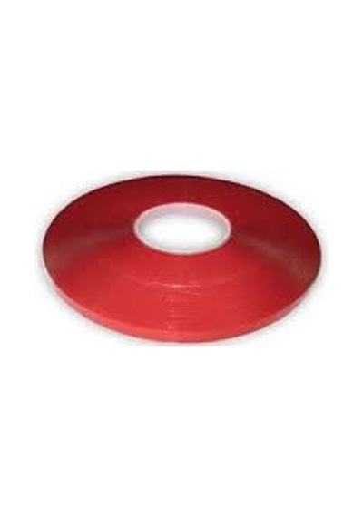 Çift Taraflı Montaj Bandı 1 Cm X 33 Metre Kırmızı Bant Ekstra Güçlü Yapışma İç ve Dış Mekan İçin GLZ03903400