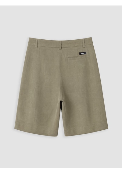 Lc Waikiki Lc Waıkıkı Haki Loose Fit Keten Görünümlü Erkek Şort
