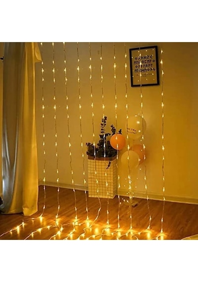 Yılbaşı Işığı Gün Işığı Led Işık Salkım Led Işık 12 Dallı 3x3 Metre Modlu Eklemeli Dekor Noel Işığı
