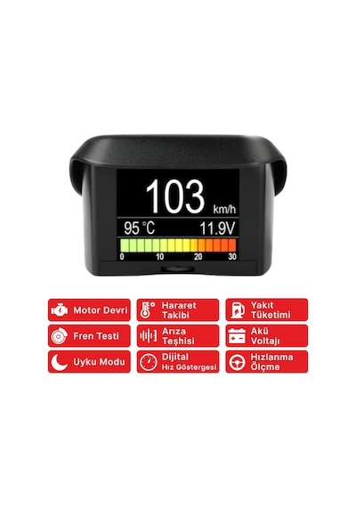 Ancel A202 Dijital Araç Bilgisayarı Ve Obd2 Göstergesi