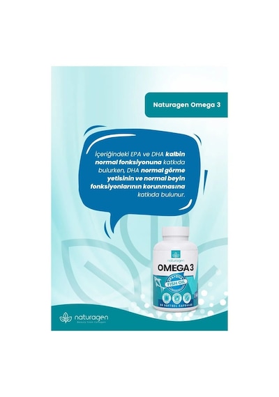 Naturagen Omega3 Balık Yağı 2 x 60 Softgel