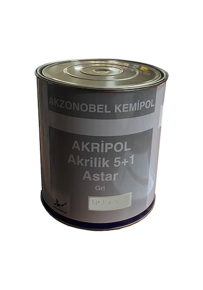 Akzonobel Akripol 2K 5+1 Akrilik Astar Gri Gl 2,5 Litre
