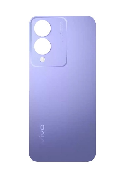 Vivo Y17s Mor Arka Cam Batarya Pil Kapağı Telefon Arka Kapak