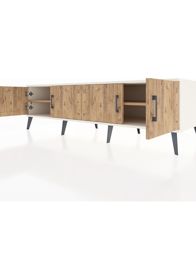 Kronos Tv Ünitesi 2 Raflı 4 Kapaklı 176x59x51 Aytaşı-çam/çam Atlas Çam/atlas Çam Kronos Tv Ünitesi 2 Raflı 4 Kapaklı 176x59x51 Aytaşı-çam/çam Atlas Çam/atlas Çam