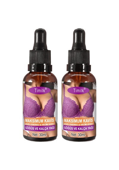 Timilk Maxcuve 2 Adet Kadınların Göğüslerine Özel Tasarlanmış İrisıkı Günlük Şekillendiricimasaj Yağı 30ml