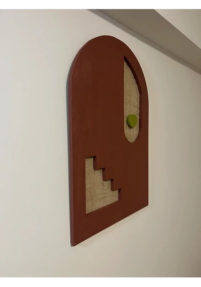 Cıgıl Wood Sun And Staırs Ahşap Bohem Tablo