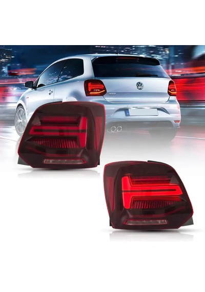 Vw Polo 6r 2010-2011 Audi Dizayn Q2 Kırmızı Ledli Arka Stop