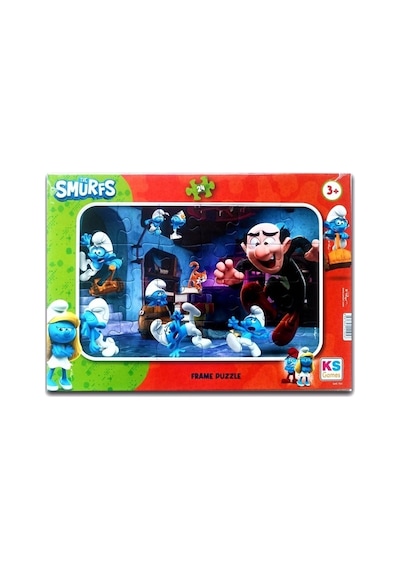 Ks Games Smr 704 The Smurfs Frame Yapboz/puzzle 24 Parça 3+