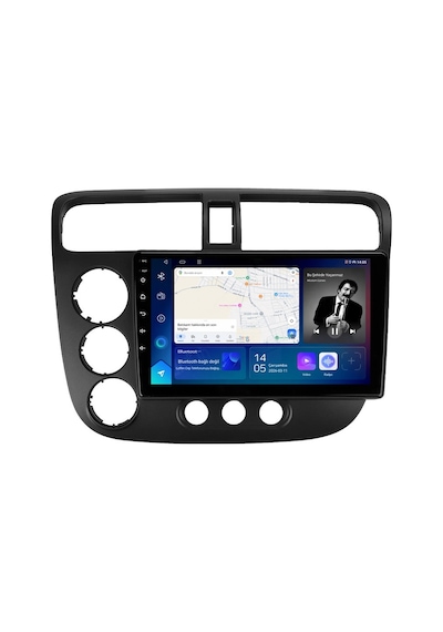 Honda Civic 2001-2006 Android Multimedya Carplay Android Auto Navigasyon Kameralı 6gb Ram 64gb 9"