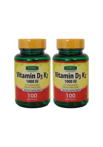 Vitapol Vitamin D3 Vitamin K2 2X100 Softgel