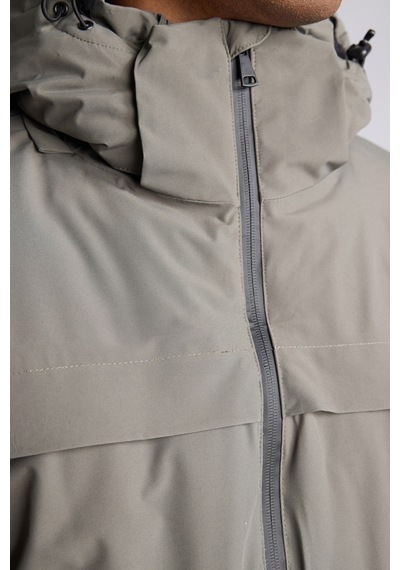 Defacto Regular Fit Kapüşonlu Fermuarlı Kayak Montu H5981ax26cwkh521 Haki-kh521