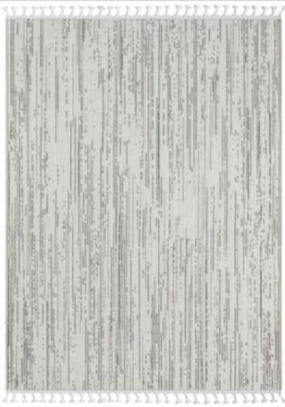 Çam Halı Solo Ef001a Krem Gri İskandinav Tarzı Modern Desen Halı