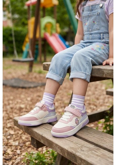 Fort Cool Starex Rahat Esnek Sneaker Kız Çocuk Spor Ayakkabı Pudra