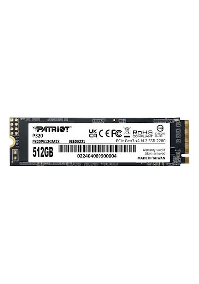 Patrıot 512gb P320 P320p512gm28 3000- 2200mb/s M2 Nvme Gen3 Disk