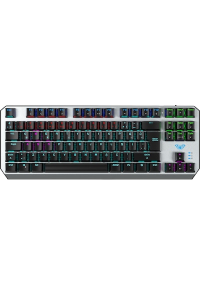 Aula F2067 TKL RGB Makrolu Kablolu Mekanik Oyuncu Klavyesi