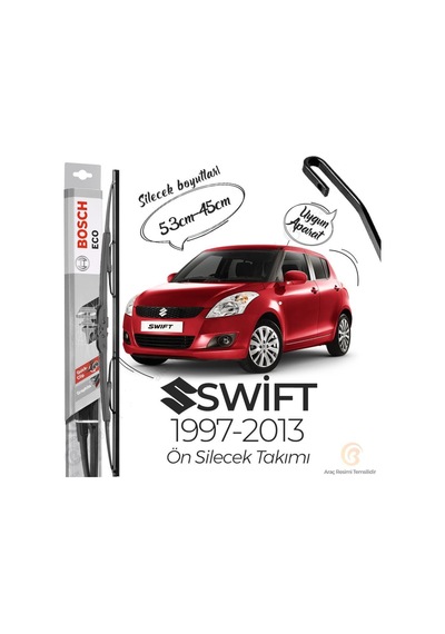 Bosch Eco Suzuki Swift 1997 - 2013 Ön Silecek Takımı