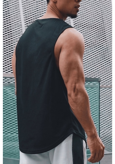 Genius Store Erkek Sporcu Atleti Sıfır Kol Tişört Fitness Gym Antrenman Tişörtü Ter Tutmayan Atlet Sıfırkol-2026 Siyah