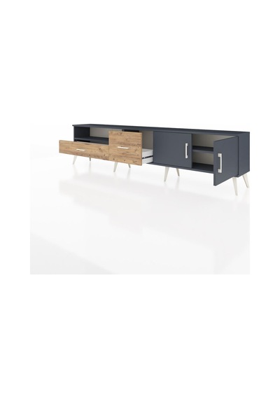 Arges Tv Ünitesi 2 Raflı 2 Çekmeceli 2 Kapaklı 220x30x51 Antrasit-antrasit/çam Antrasıt/atlas Çam - Antrasıt Arges Tv Ünitesi 2 Raflı 2 Çekmeceli 2 Kapaklı 220x30x51 Antrasit-antrasit/çam Antrasıt/atlas Çam - Antrasıt