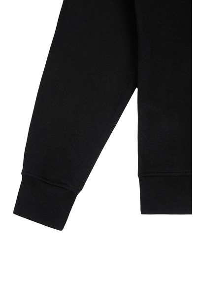Beord Siyah %100 Pamuk Bisiklet Yaka Sweatshirt Bss1-150