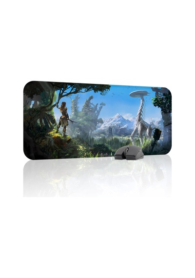 Horizon Zero Kaymaz Dikişli Kauçuk Oyuncu Mousepad V5 - 70x30 Xl Gaming Mouse Pad Fare Altlığı