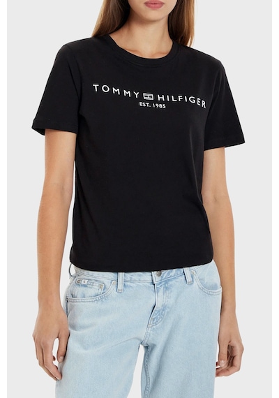 Tommy Hilfiger Logolu Pamuklu Regular Fit Bisiklet Yaka T Shirt Kadın T Shirt Ww0ww40276 Bds Siyah Tommy Hilfiger Logolu Pamuklu Regular Fit Bisiklet Yaka T Shirt Kadın T Shirt Ww0ww40276 Bds Siyah