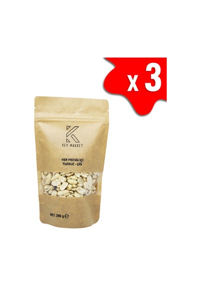 Key Market Tuzsuz Doğal Az Kavrulmuş Yer Fıstığı 750 G