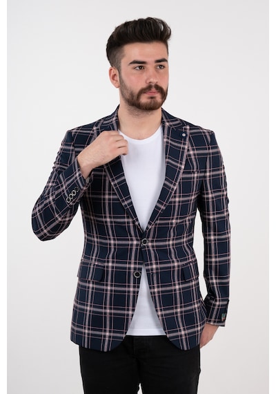 Sir Kareli Regular Fit Erkek Tek Ceket(434102389)