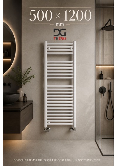 500X1200 Beyaz Havlupan 16 Borulu Banyo Havlupanı