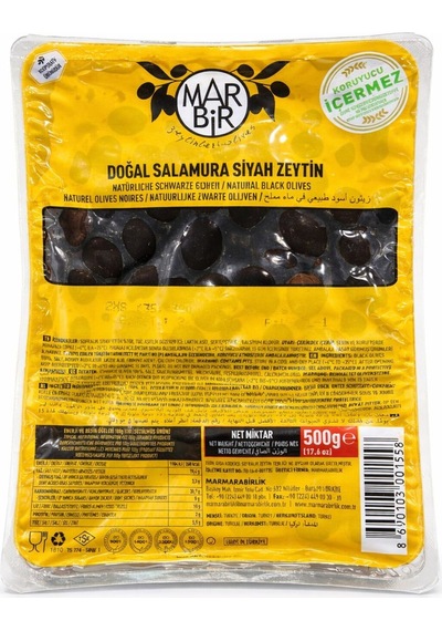 Doğal Salamura Siyah Zeytin