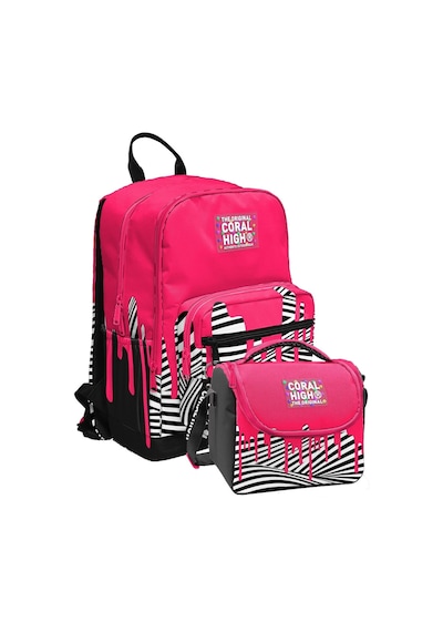 Coral High İlkokul Ve Ortaokul Sırt Çantası Ve Beslenme Seti - Kız Çocuklar İçin Pembe Siyah Beyaz Boya Desenli Çok Renkli Coral High İlkokul Ve Ortaokul Sırt Çantası Ve Beslenme Seti - Kız Çocuklar İçin Pembe Siyah Beyaz Boya Desenli Çok Renkli