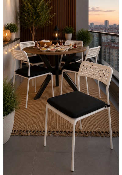 Çam 4 Kişilik Minderli Balkon Takımı, Balkon Masası, Balkon Sandalyesi, Yuvarlak Masa, Yemek Masası, Mutfak Masa Sandalye Takımı, 4 Sandalye 1 Masa Çam/siyah-beyaz Çam 4 Kişilik Minderli Balkon Takımı, Balkon Masası, Balkon Sandalyesi, Yuvarlak Masa, Yemek Masası, Mutfak Masa Sandalye Takımı, 4 Sandalye 1 Masa Çam/siyah-beyaz